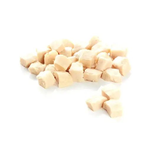  FILET DE POULET  VAPEUR CUBES 12mm frais sous vide 4x2,5 carton 10kg